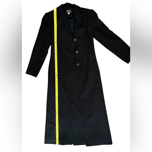 Benelle New York Black Trench Coat, Vintage, Women’s Size 6 - Picture 7 of 9